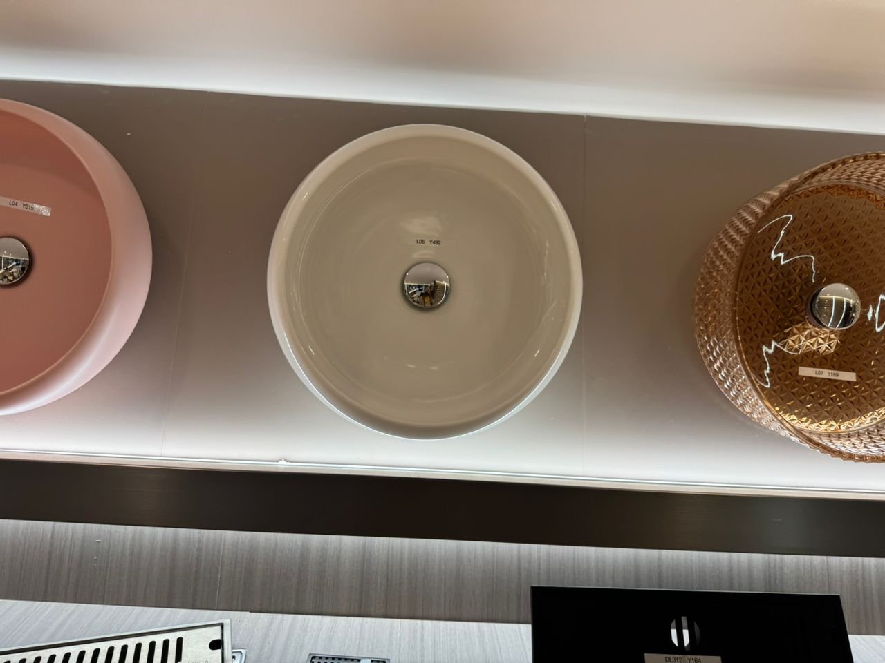 Plafonnier LED circulaire blanc encastré avec cristaux